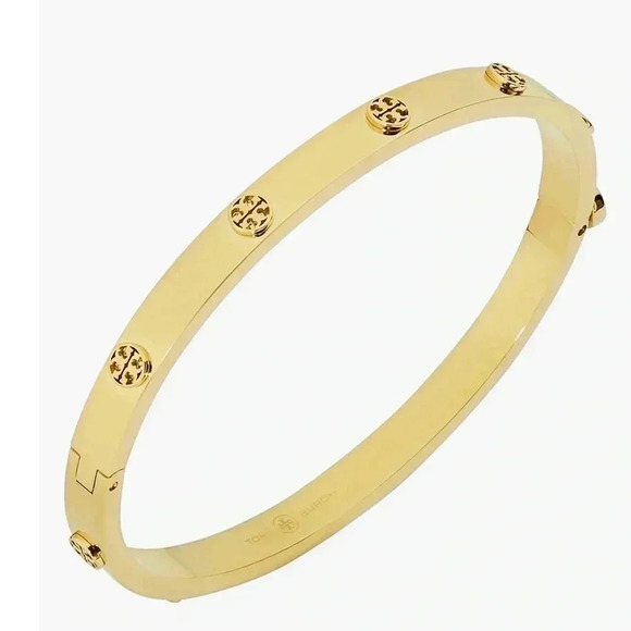 Tory Burch Classic Logo Hingle Bagle Size M - Picture 1 of 5